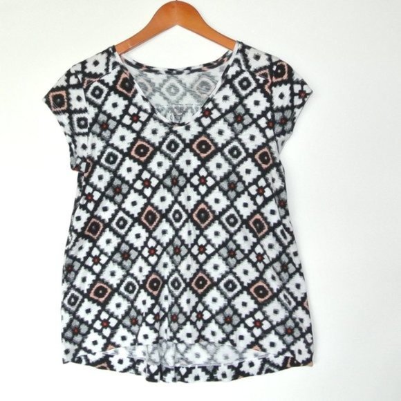 Loft‎ Vintage Soft Geometric Print T Shirt S - Picture 4 of 9